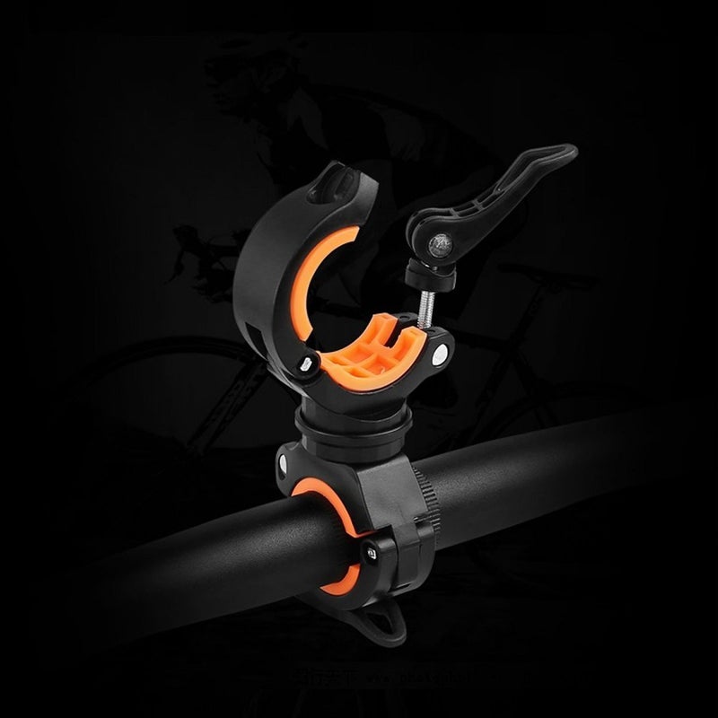 Vonpri [2 Pack] Vonpri Flashlight Holder, Mount Bicycle Mounting Bracket Flashlight Holder Torch Clip 360Âº Rotation (Orange) - Image 4